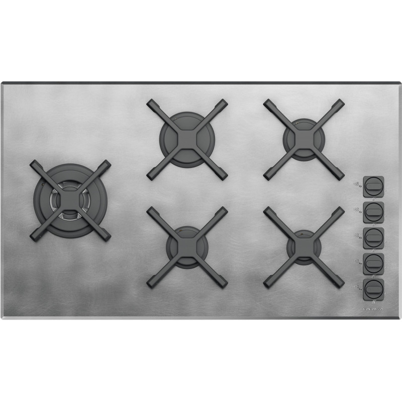 Barazza 1PUN95 piano cottura Nero Acciaio inox Da incasso Gas 5 Fornello(i) 2025
