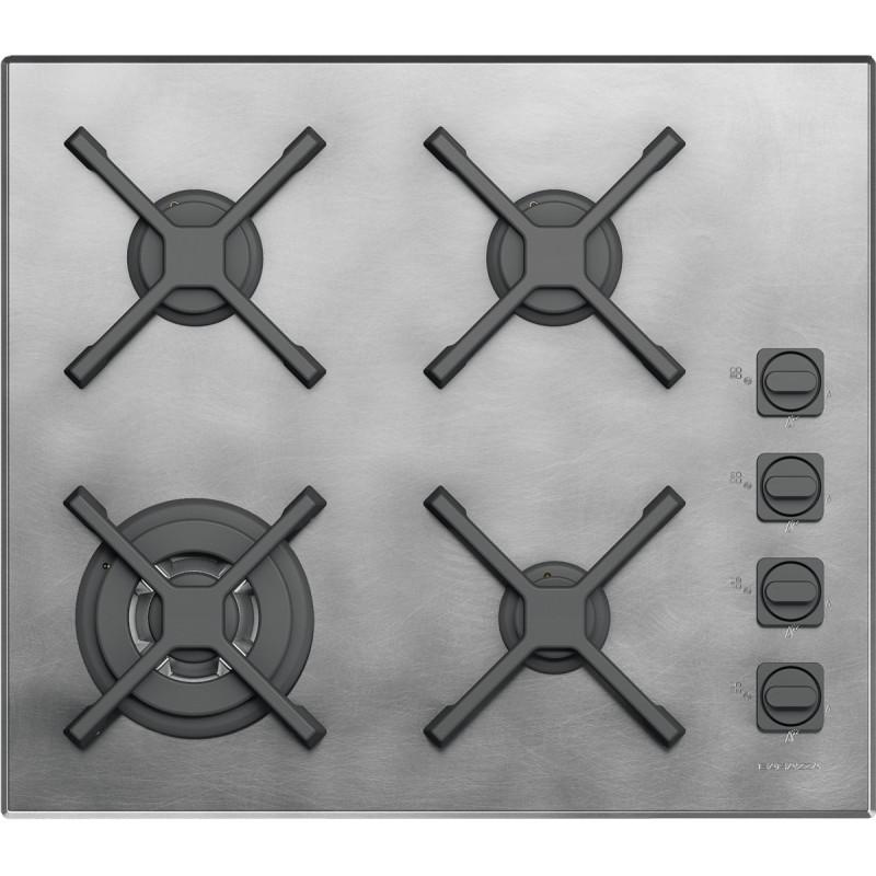 Barazza 1PUN64 piano cottura Nero Acciaio inox Da incasso Gas 4 Fornello(i) Nuovo