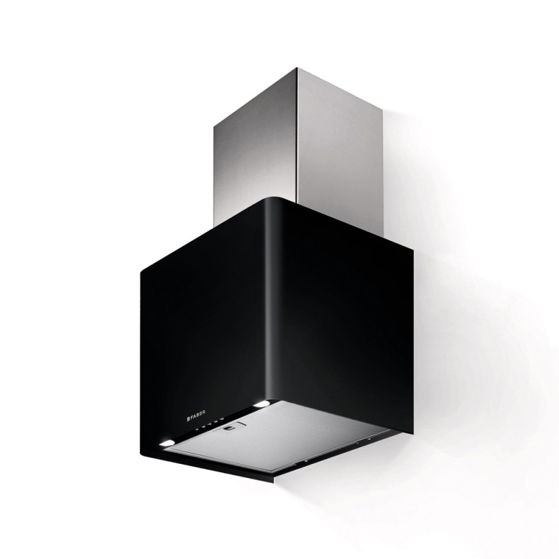 FABER S.p.A. Lithos EG6 BK LED A45 Cappa aspirante a parete Nero 580 m³/h C Novità