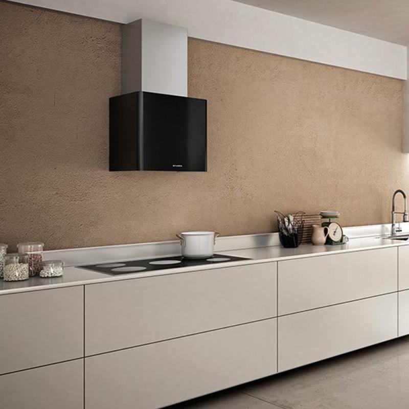 FABER S.p.A. Lithos EG6 BK LED A45 Cappa aspirante a parete Nero 580 m³/h C Novità