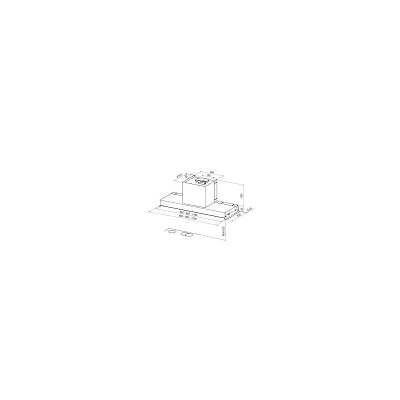 FABER 110.0439.937 cappa aspirante ad incasso in-nova comfort eg6 x a60 570 m³/h classe c acciaio inox In Vendita