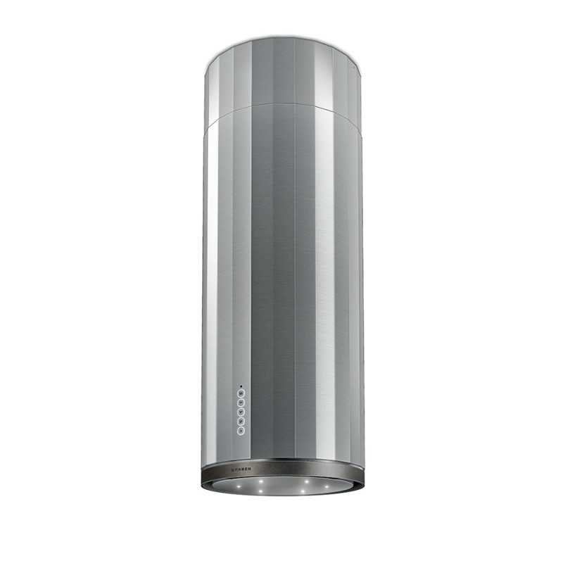 FABER S.p.A. CORINTHIA IS. INOX + PEWTER Cappa aspirante a isola Argento Acciaio inox 580 m³/h Negozi Online