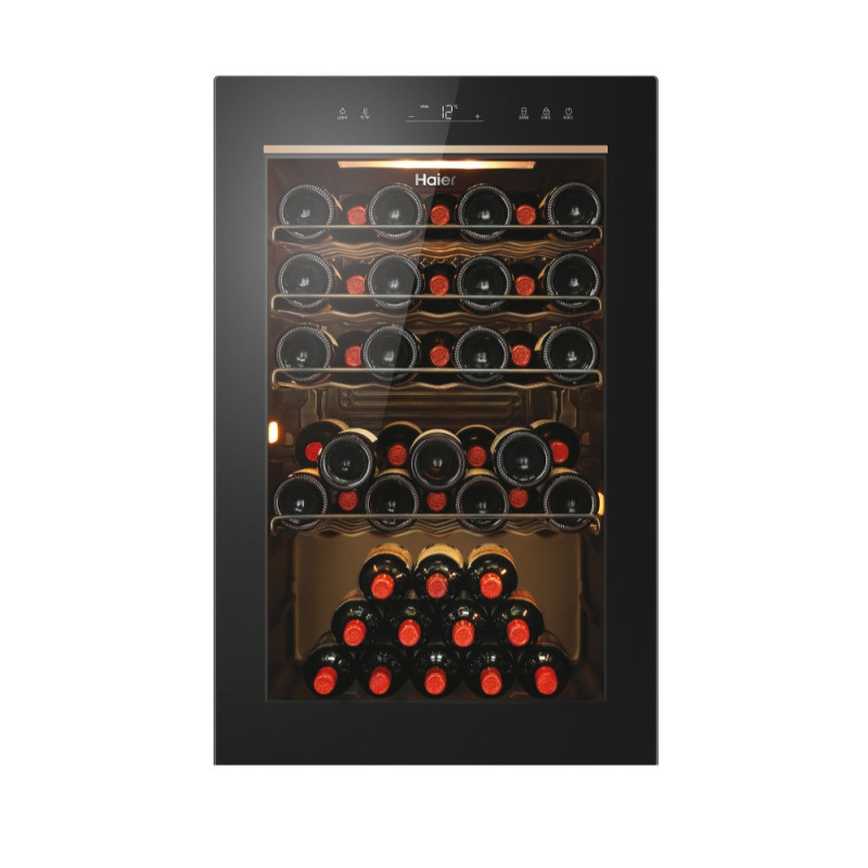 Haier Wine Bank 50 Serie 3 HWS49GAE Cantinetta vino con compressore Libera installazione Nero 49 bottiglia/bottiglie Sconto