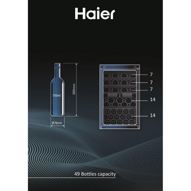 Haier Wine Bank 50 Serie 3 HWS49GAE Cantinetta vino con compressore Libera installazione Nero 49 bottiglia/bottiglie Sconto