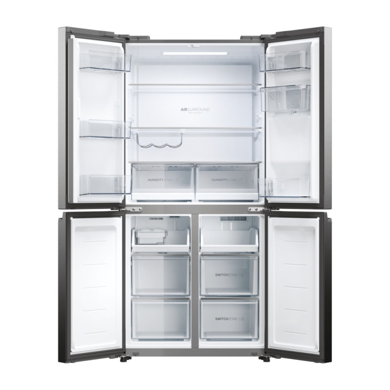 Haier Cube 83 Serie 5 HCW58F18EWMP frigorifero side-by-side Libera installazione 507 L E Platino Acciaio inox In Saldo