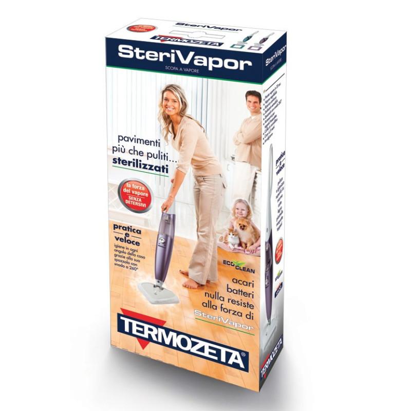 Termozeta 72703L Pulitore a vapore Scopa a vapore 0 65 L 1500 W Viola Bianco Italia