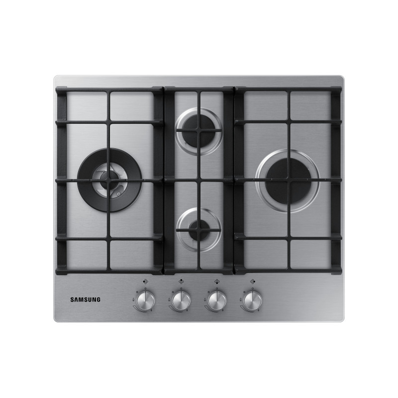 Samsung NA64H3031BS Piano cottura a gas 60cm 4 bruciatori Griglie in ghisa Inox Convenienza
