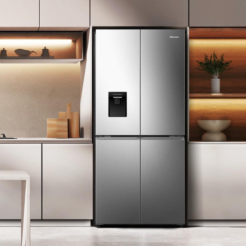 Hisense RQ5P470SMIE frigorifero con congelatore 482 L E Argento Acciaio inox Presa