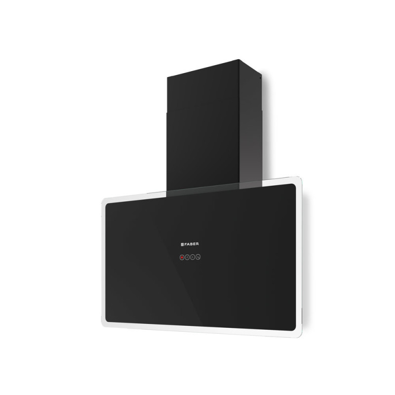 FABER S.p.A. Glam Fit 80 BK Cappa aspirante a parete Nero 570 m³/h In Vendita