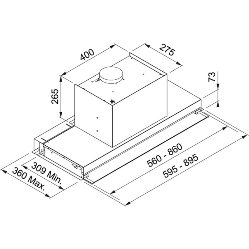 Franke ATMOS 604 Integrato Acciaio inox 455 m³/h A ACQUISTA ORA