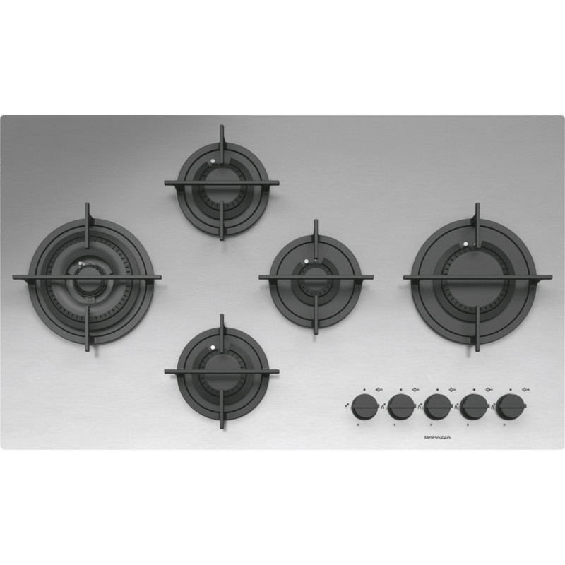 Barazza 1PMD95 piano cottura Acciaio inox Da incasso 90 cm Gas 5 Fornello(i) 2025