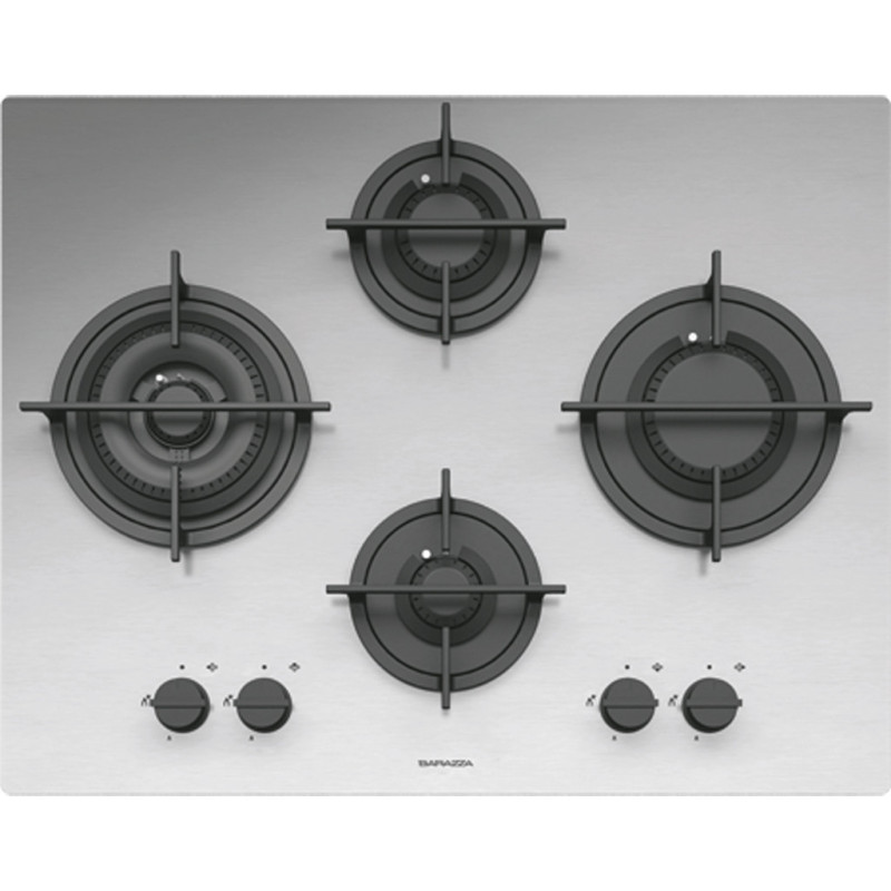Barazza 1PMD64 piano cottura Acciaio inox Da incasso 65 cm Gas 4 Fornello(i) In Linea