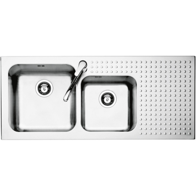 Barazza 1IS12060/2D lavello Lavello montato su piano Rettangolare Acciaio inox Sottocosto