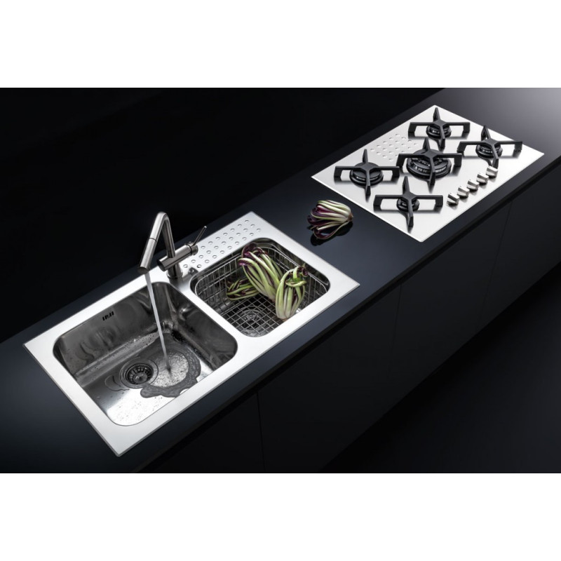 Barazza 1IS12060/2D lavello Lavello montato su piano Rettangolare Acciaio inox Sottocosto