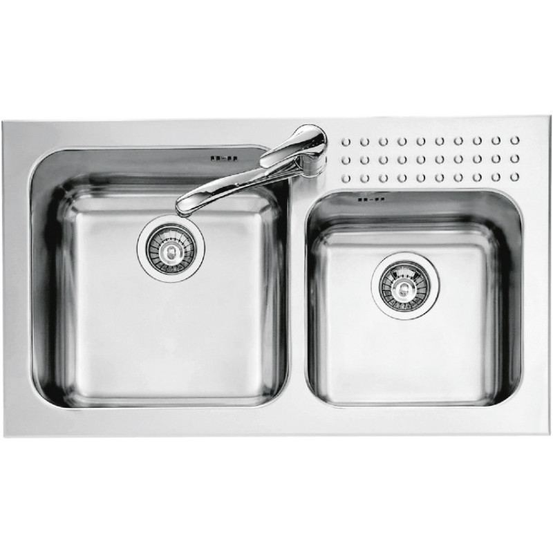 Barazza 1IS9060/2 lavello Lavello montato su piano Rettangolare Acciaio inox Convenienza