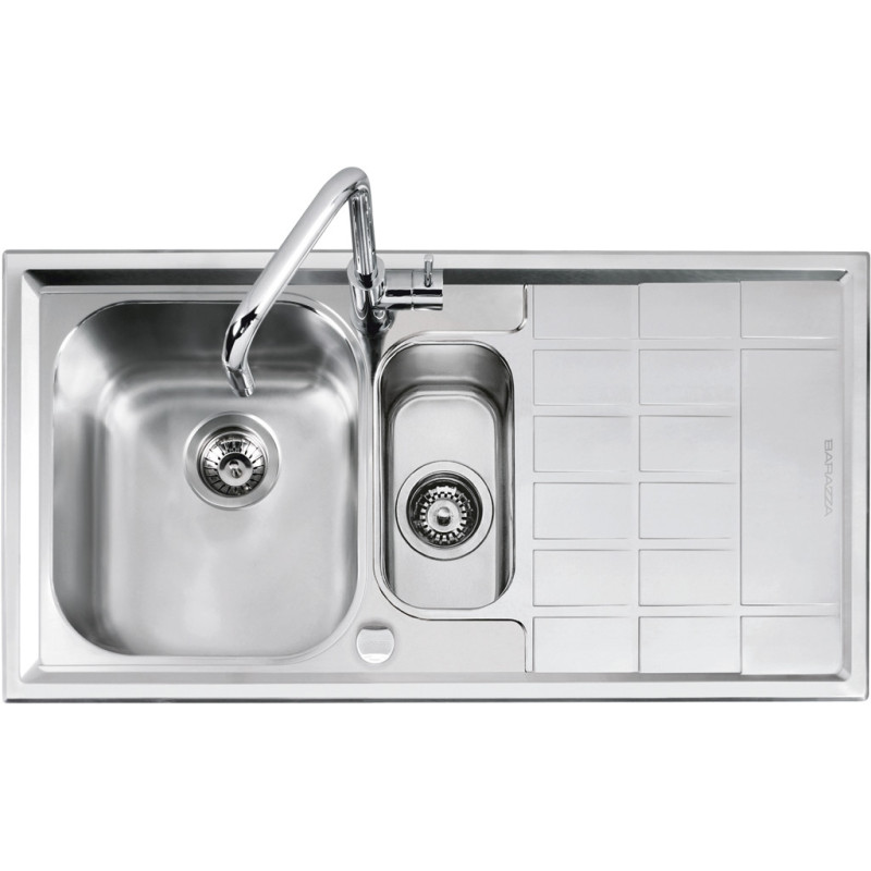 Barazza 1LLV100/D lavello Lavello ad incasso Rettangolare Acciaio inox Presa