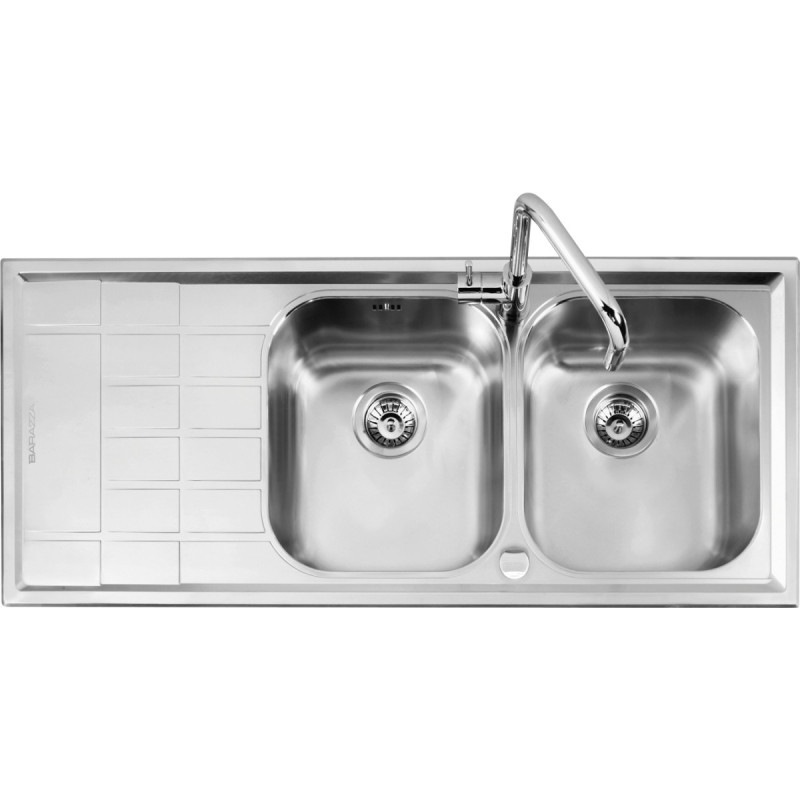 Barazza 1LLV120/2S lavello Lavello ad incasso Rettangolare Acciaio inox Sconto
