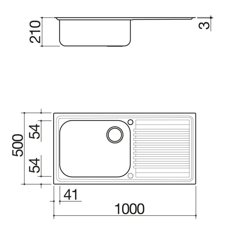 Barazza 1LFS10D lavello Lavello ad incasso Rettangolare Acciaio inox Vendita Economica