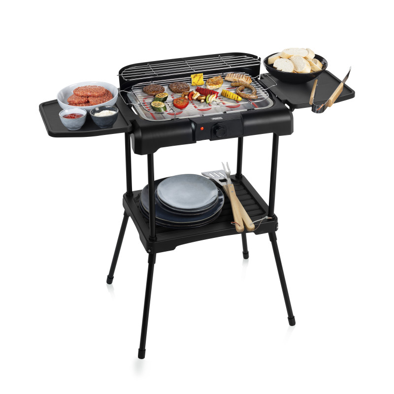 Princess 01.112250.01.001 BBQ elettrico con ripiani laterali Offerta San Valentino