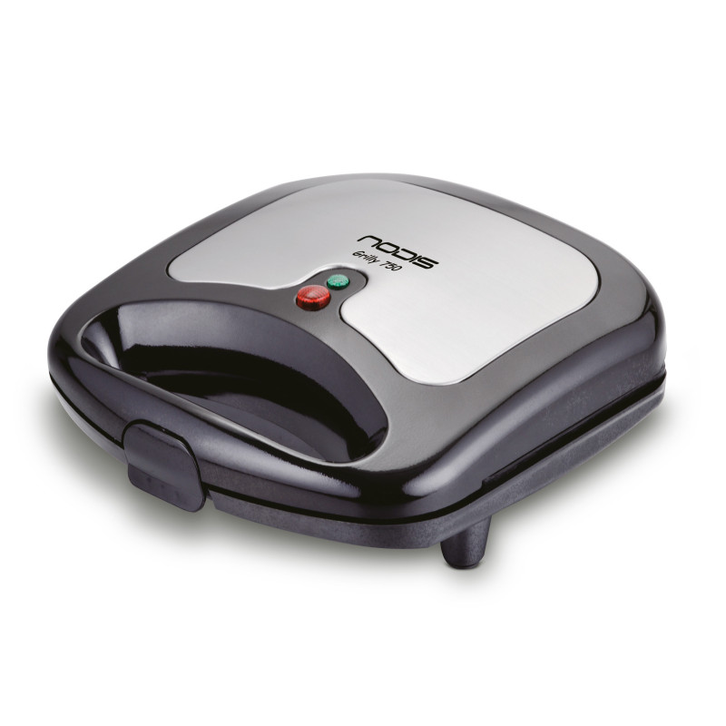 NODIS ND-GRILLY 750 tostiera 800 W Nero Acciaio inox Smaltimento dello stoccaggio