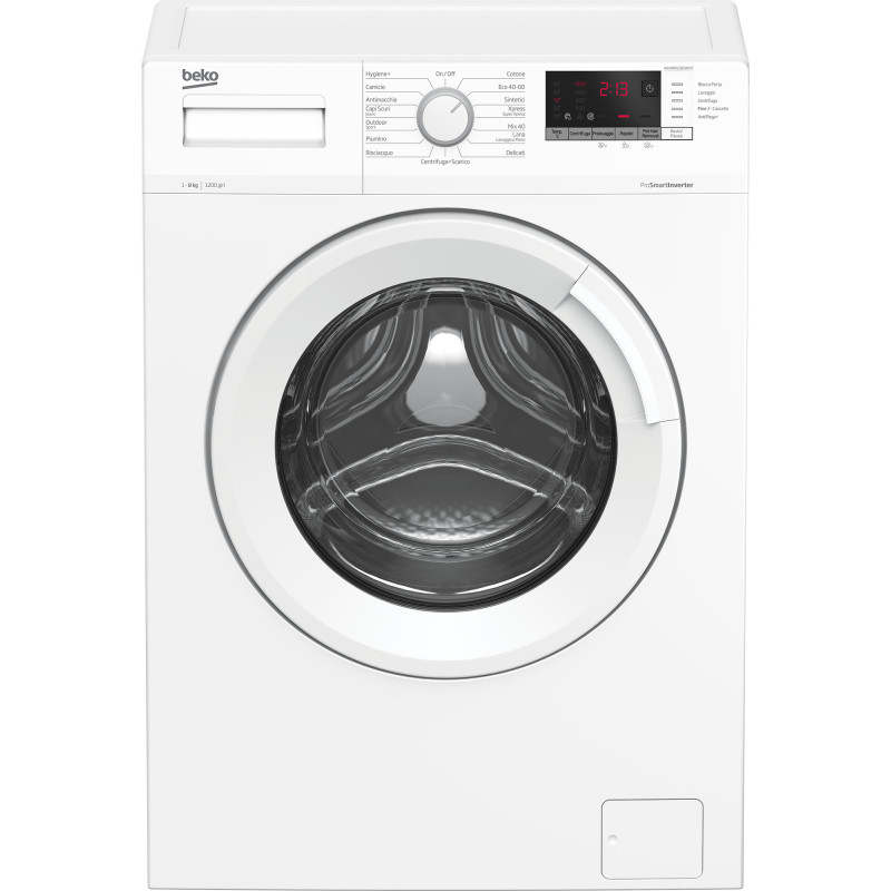 Beko WUXR81282WI/IT lavatrice Caricamento frontale 8 kg 1200 Giri/min Bianco Vendita calda