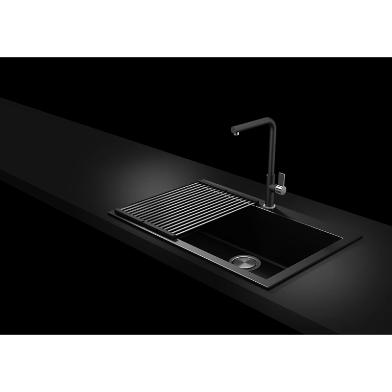 TELMA ROLLMAT.IX Gocciolatoio pieghevole con barre in acciaio inox e silicone  442x316 mm colore inox Solo un giorno rimasto