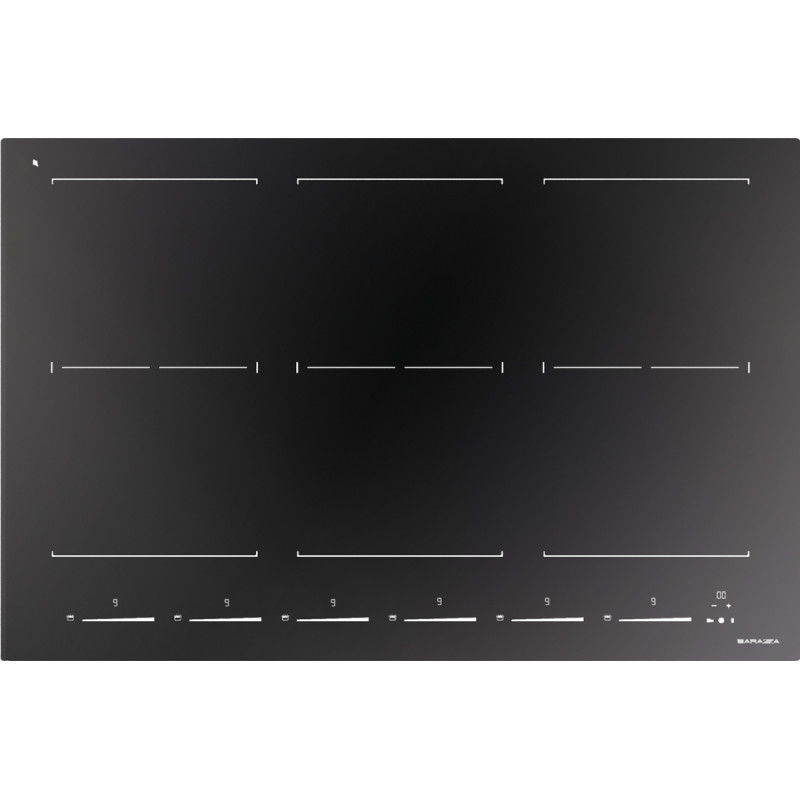 Barazza 1PIDS80N piano cottura Nero Da incasso 80 cm Piano cottura a induzione 6 Fornello(i) Hotsell