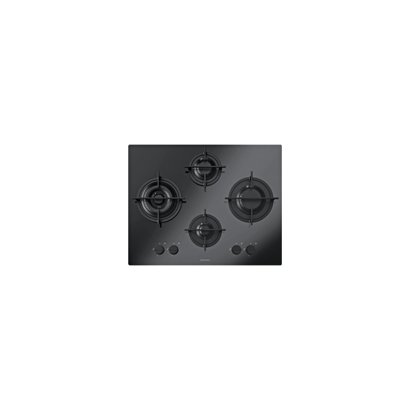 Barazza 1PMD64N piano cottura Nero Da incasso 65 cm Gas 4 Fornello(i) Nuova
