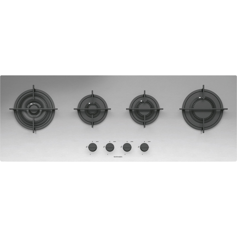 Barazza 1PMD104 piano cottura Acciaio inox Da incasso Gas 4 Fornello(i) Moda