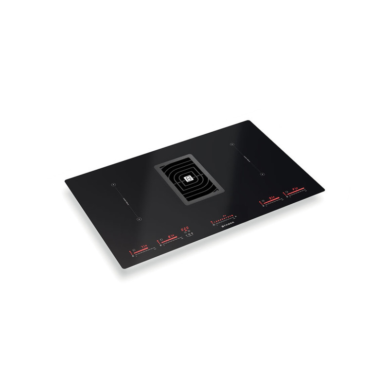 FABER S.p.A. Galileo BK Glass NG A830 Nero Da incasso 83 cm Piano cottura a induzione 4 Fornello(i) Grande vendita