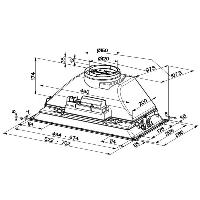 FABER S.p.A. Inka Smart HC X A52 Integrato Acciaio inox 390 m³/h B Bestseller