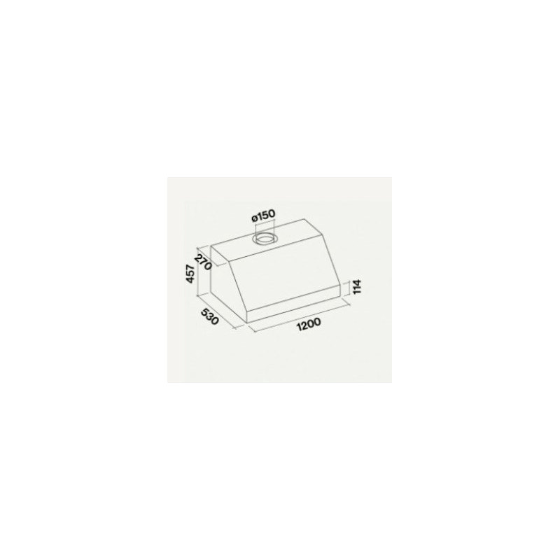 Falmec Zeus Pro Cappa aspirante a parete Acciaio inox 950 m³/h B Qualità Garantita