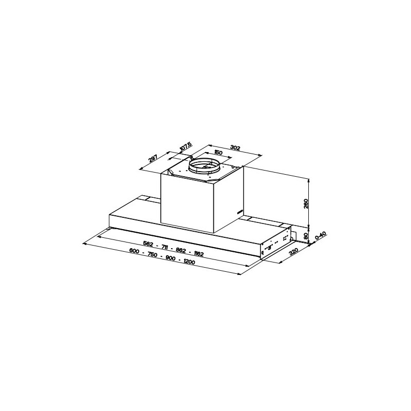 FABER S.p.A. In-Nova Zero Drip A60 Integrato Acciaio inox 690 m³/h Vendita Calda