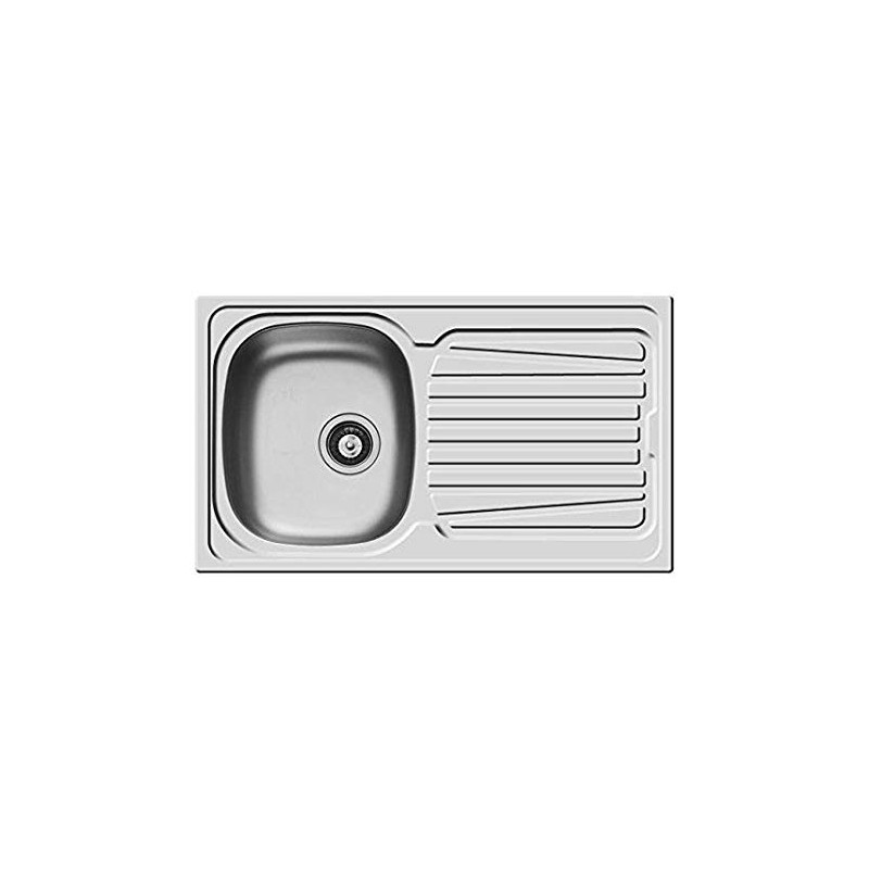 PYRAMIS 100152430 Lavello Sparta 1 vasca sx+gocciolatoio 86x50cm Acciaio Inox Discount Store per i nuovi prodotti