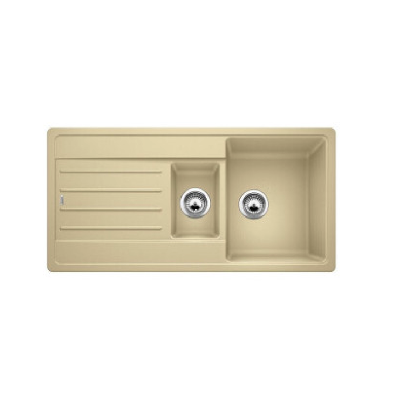 BLANCO LEGRA 6 S 1237304 Lavello incasso 100 x 50 cm Silgranit 2 Vasche e Gocciolatoio - Avana Soddisfazione Garantita