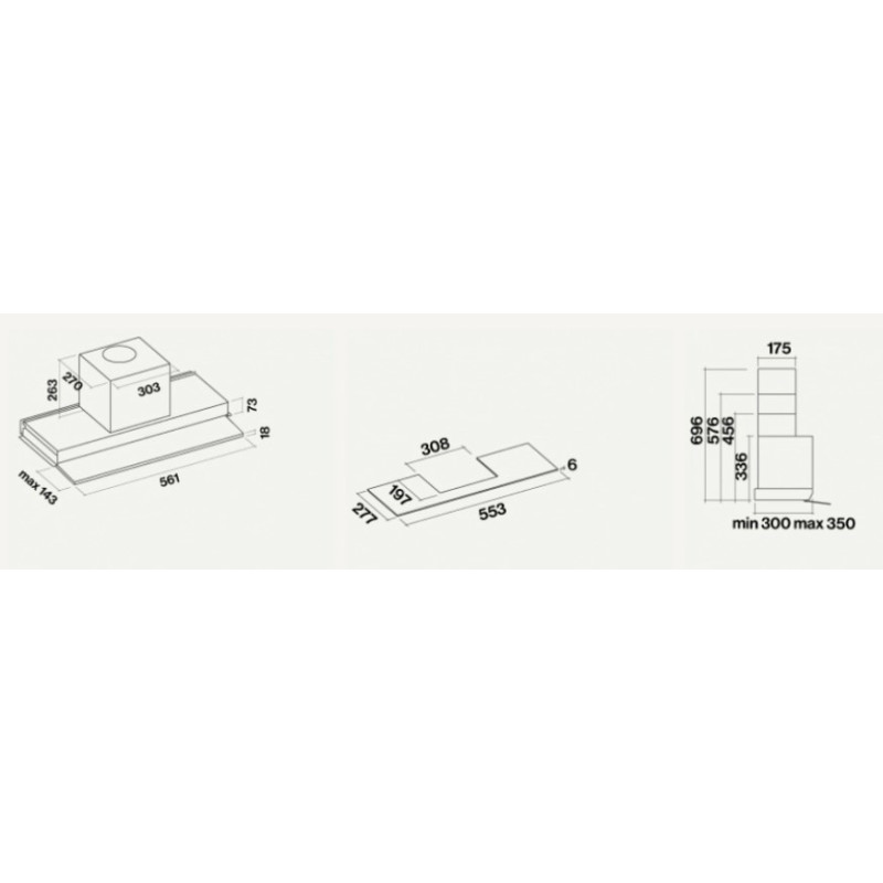 Falmec Move Integrato Bianco 800 m³/h B Saldi