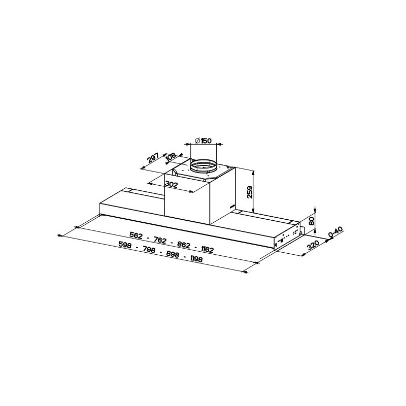 FABER S.p.A. In-Nova Premium X KL A120 Integrato Acciaio inox 670 m³/h Offerta esclusiva