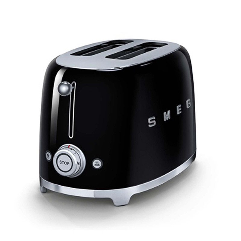 Smeg Tostapane 50's Style – Nero LUCIDO 2x2 – TSF01BLEU Soddisfazione Garantita