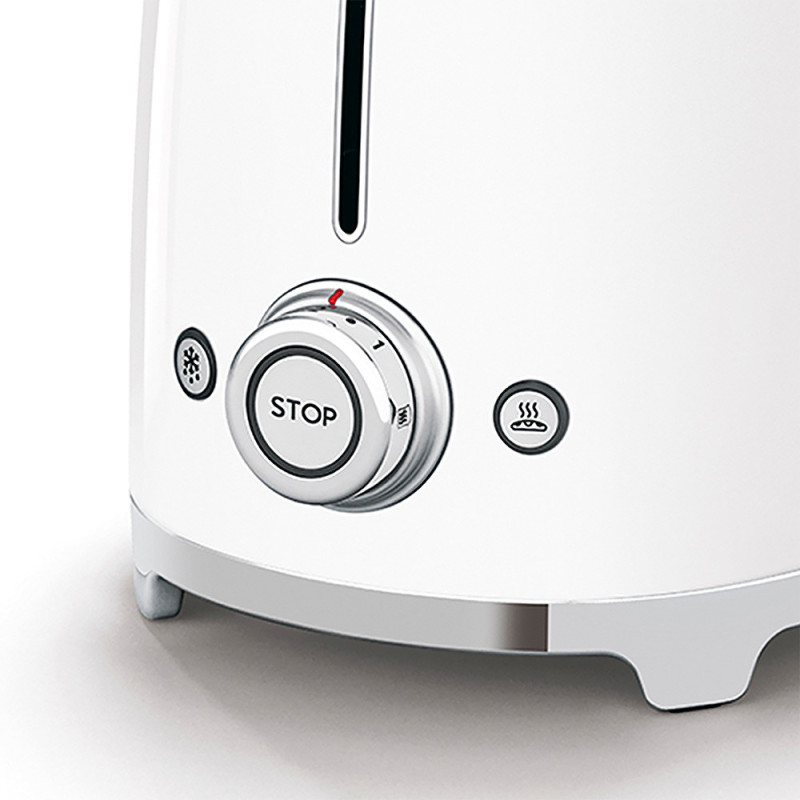 Smeg Tostapane 50's Style - Bianco LUCIDO 2x2 - TSF01WHEU Qualità Garantita