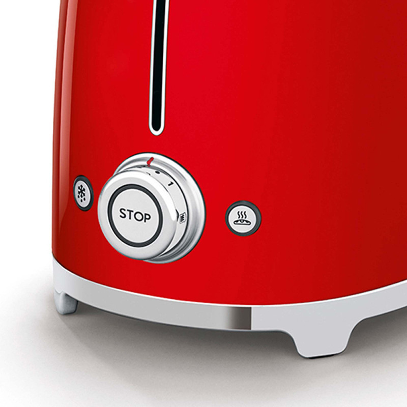 Smeg Tostapane 50's Style – Rosso LUCIDO 2x2 – TSF01RDEU Negozi Online