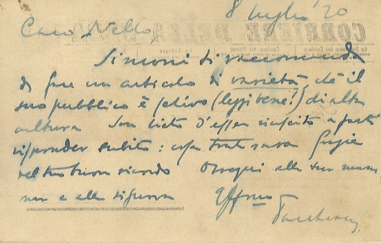 Abebooks Gruppo di 3 lettere + 1 cartolina postale tutti manoscritti autografi firmati e indirizzati a Nello Puccioni geografo ed etnologo fiorentino. Le lettere non sono datate in origine ma due recano un anno scritto a matita I Più Venduti